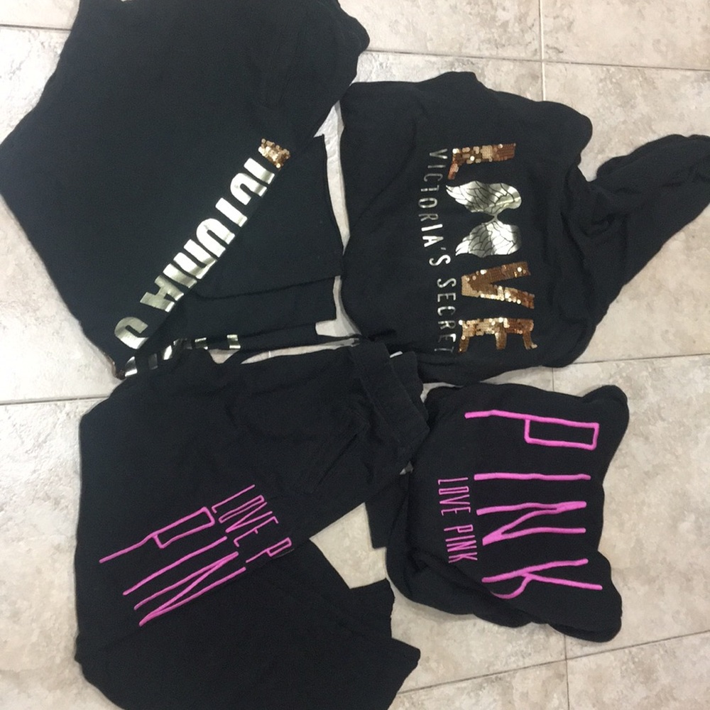 2 bootcut Victoria secret pink sweat outfits